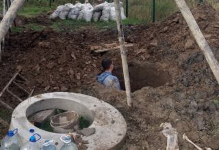 Монтаж переливного септика из жб колец 