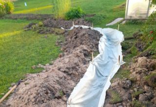 Дренаж в дер. Заозёрье